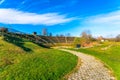 The Hellenistic Theater at the archaeological site of Dion Royalty Free Stock Photo