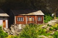 The Helleren houses in Jossingfjord, Norway Royalty Free Stock Photo