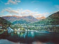 Hellesylt in Norway Royalty Free Stock Photo