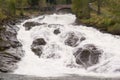 Hellesylt Waterfall, Norway Royalty Free Stock Photo