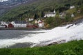 Hellesylt Waterfall, Norway Royalty Free Stock Photo