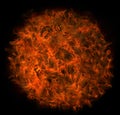 Hellish ball of fire conceptual abstract texture background