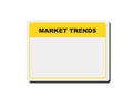 market trends tag on white Royalty Free Stock Photo