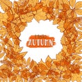 Hello autumn background