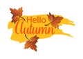 Hello Autumn Card. Royalty Free Stock Photo