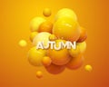 Hello autumn. Modern cover design