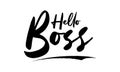 Hello Boss Stylish Bold Typography Text For Sale Banners Flyers and Templates