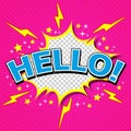 Hello ! - Comic Speech Bubble, Cartoon