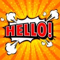 Hello ! - Comic Speech Bubble, Cartoon