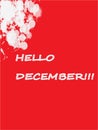 Hello December! Royalty Free Stock Photo