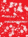 Hello December! Royalty Free Stock Photo