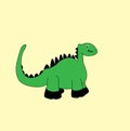 Hello Dino Cartoon