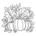 Hello Fall Coloring Sheets, Autumn Fall Activities centrists coloring page, Happy Fall coloring page