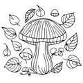 Hello Fall Coloring Sheets, Autumn Fall Activities centrists coloring page, Autumn falling leaves, Royalty Free Stock Photo