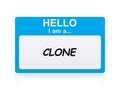 Hello i am a clone Name Tag