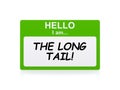 Hello i am the long tail tag Royalty Free Stock Photo