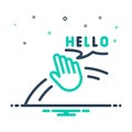 Mix icon for Hello, gesturing and goodbye