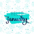 Hello January. The trend calligraphy