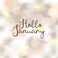 Hello January. Hello January vector. Welcome January.