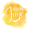 Hello June lettering.