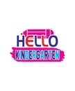 hello kindergarten ai illustration