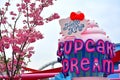Hello Kitty cupcake dream sign at Universal Studios Japan in Osaka, Japan