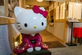 The Hello Kitty in kimono, traditional Japanese style.