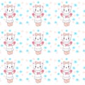 Hello kitty Seamless Pattern Design Royalty Free Stock Photo