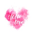 Hello love - handwritten lettering