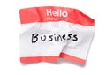 Hello Name Tag Royalty Free Stock Photo