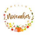 hello november basket decor social media post