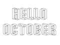 Hello October background