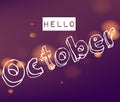 Hello October background