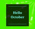 Hello October background