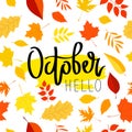 Hello October. The trend calligraphy.