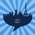 The Hello Paris Emblem, France