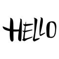 Hello script handmade word