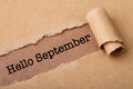 Hello September Paper Tear