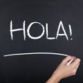 Hello Spanish Hola Royalty Free Stock Photo