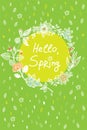 Hello, spring Flower pattern with complex detailed colors.