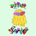 Hello Spring Royalty Free Stock Photo