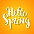 Hello Spring phrase Royalty Free Stock Photo