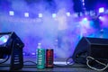 Hello Stadium tour 2019 of Antytila band. Hell energy drink as sponsor of concert Royalty Free Stock Photo
