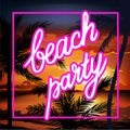 Hello Summer Beach Party Flyer. Royalty Free Stock Photo