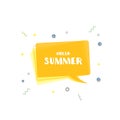 Hello Summer card. Vector illustration.