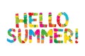 Hello summer color rainbow abstract