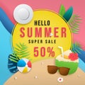 Shopping online vector banner graphic Royalty Free Stock Photo