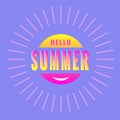 Hello Summer, creative graphic design