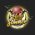 Hello summer. Cricket time Royalty Free Stock Photo