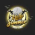 Hello summer. Golf time Royalty Free Stock Photo
